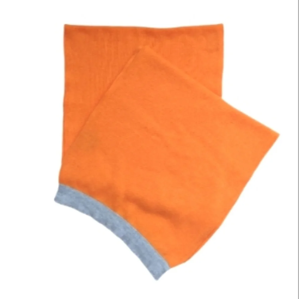 EREDI PISANO Unisex Cashmere Long Scarf Shawl Orange